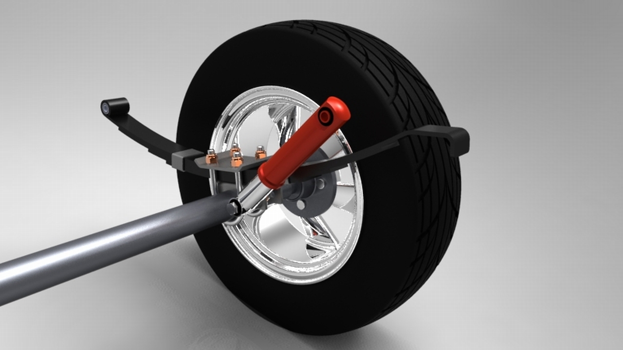 小房车拖车模型3D数模图纸 Solidworks设计 附bip渲染格式